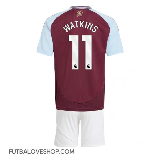 Dres Aston Villa Ollie Watkins #11 Domáci pre deti 2024-25 Krátky Rukáv (+ trenírky)